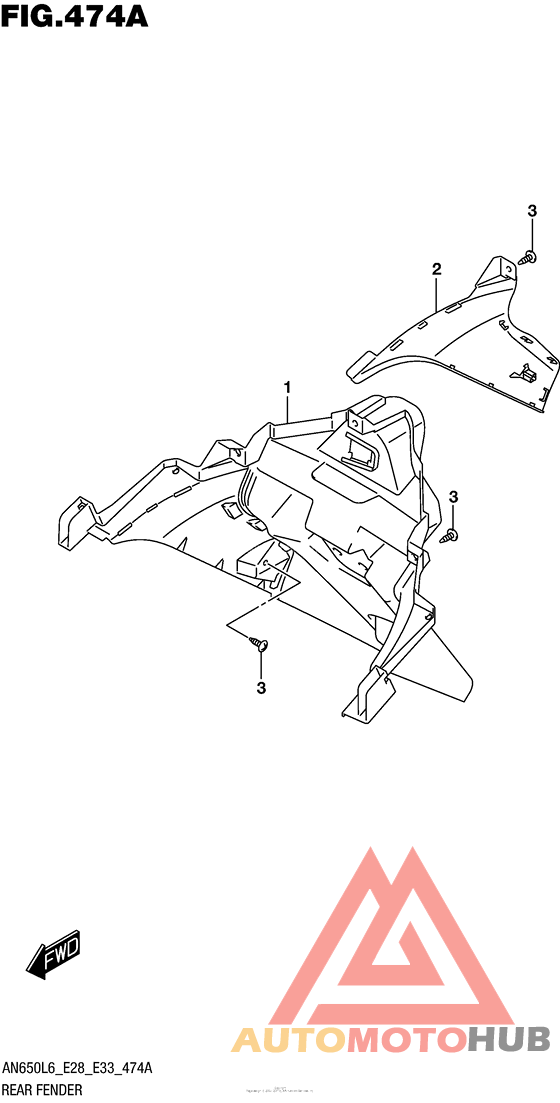 Задний бампер