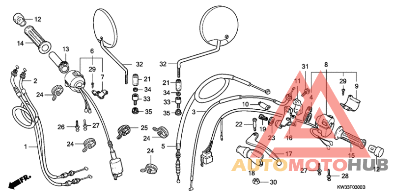 Handle lever/switch/ cable