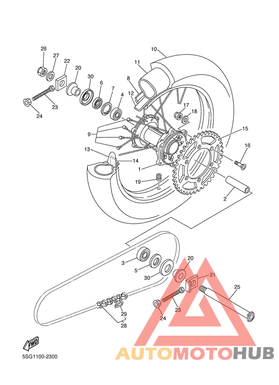 Переднее колесо