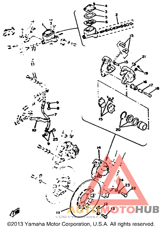 Double disc brake