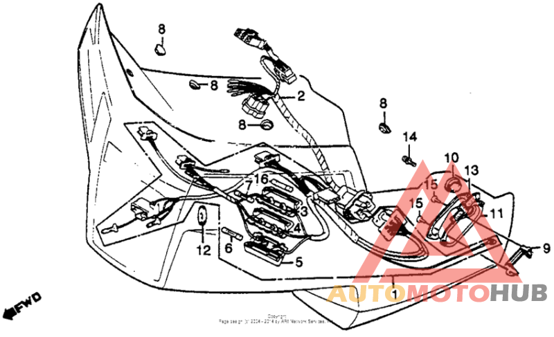 Gl650i fairing wire harness