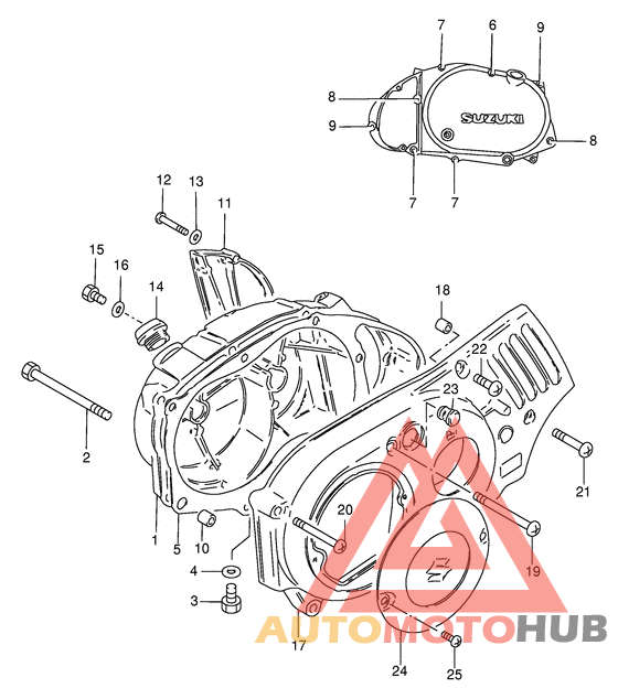 Crankcase cover ass`y  (v