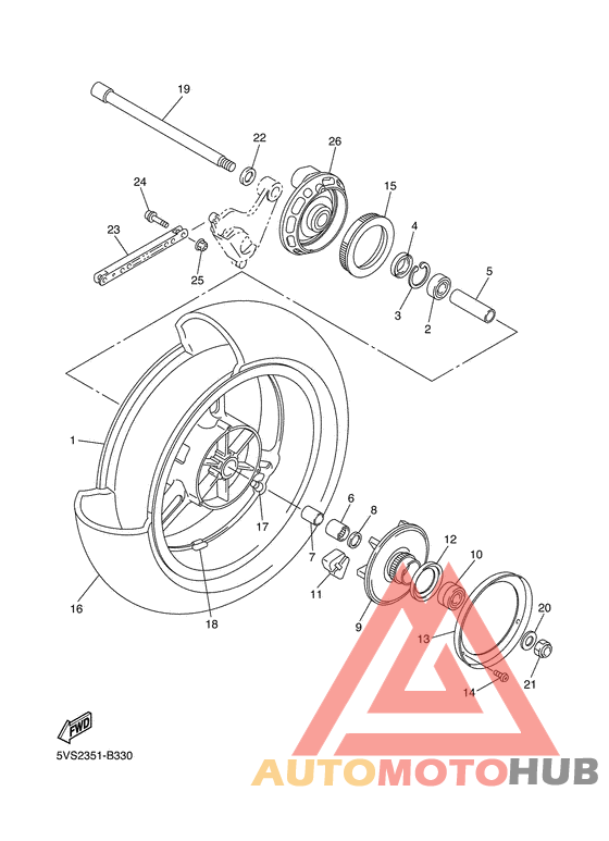 Переднее колесо