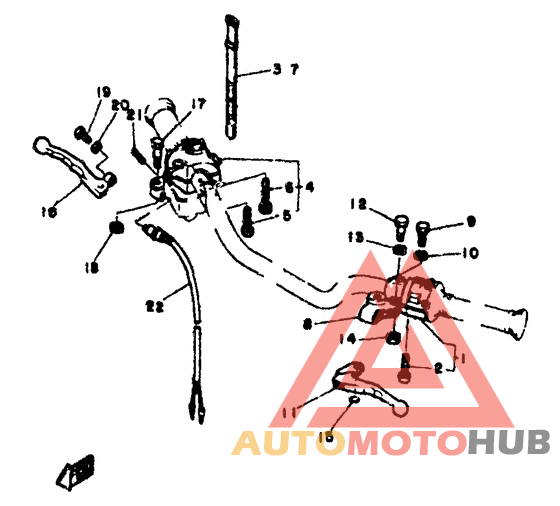 Handle switch. lever