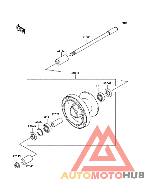Переднее колесо