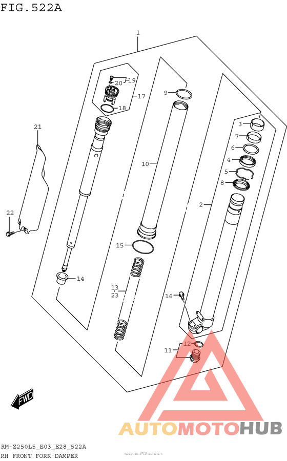 Rh Front Fork Damper