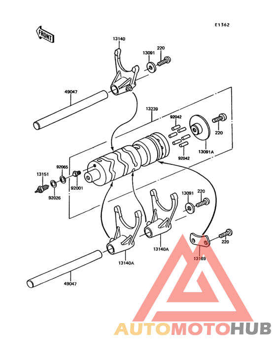 Change drum/shift fork