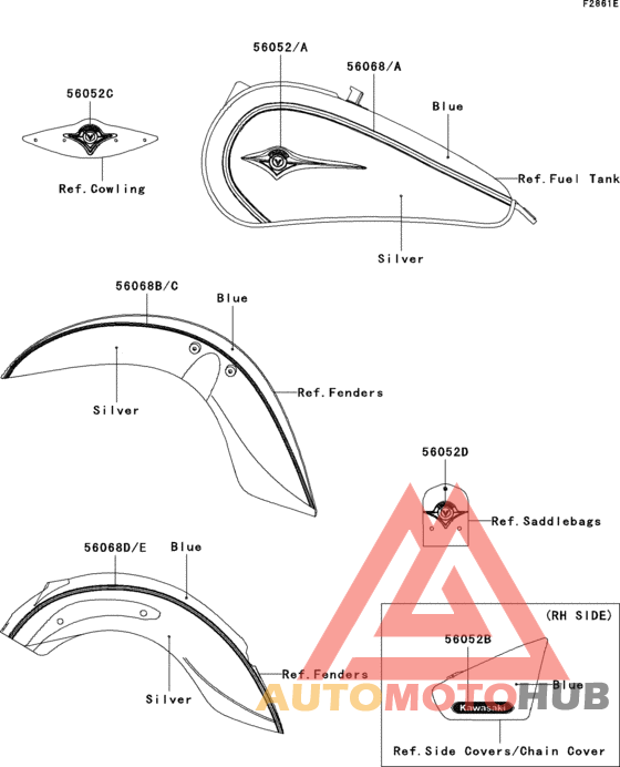 Decals(blue/silver)(d8f)