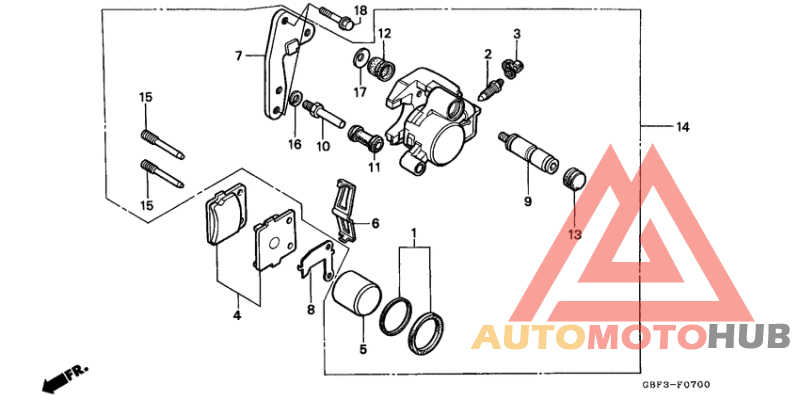 Передний суппорт