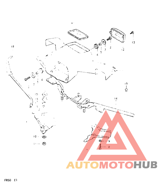 Headlamp housing - handlebar