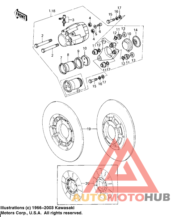 Передний суппорт