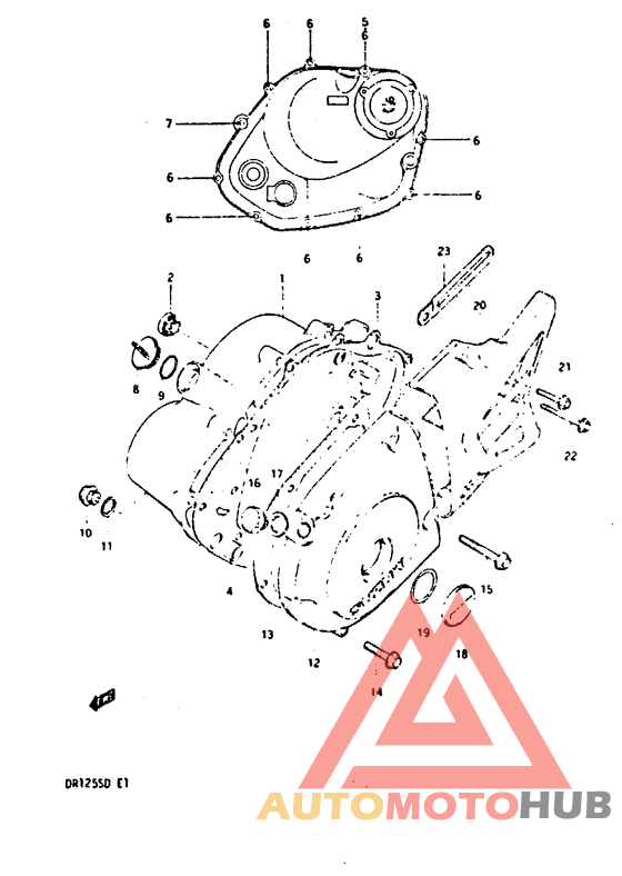 Crankcase cover ass`y  (v