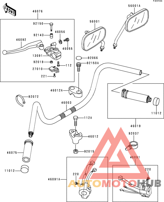Handlebar(vn800-a3/a4/a5)