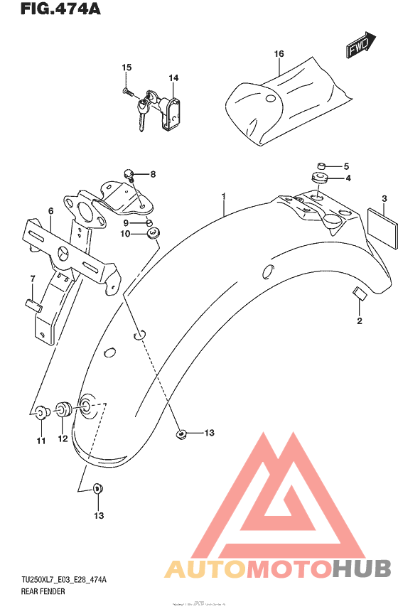 Задний бампер