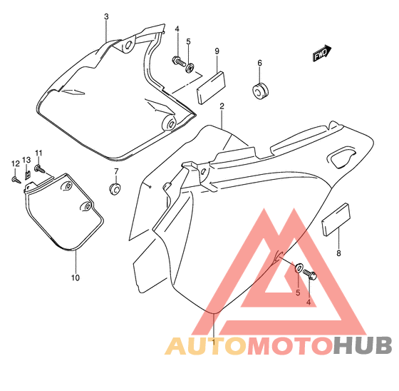 Обтекатель задний