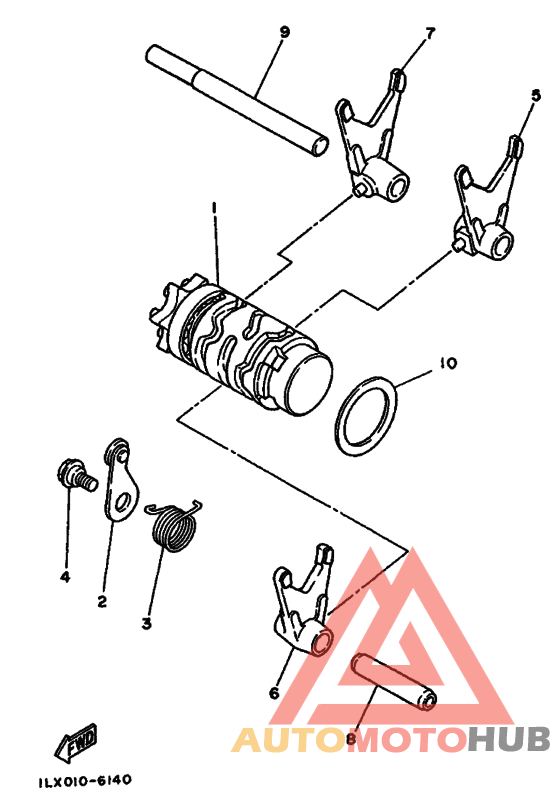 Shift cam & fork