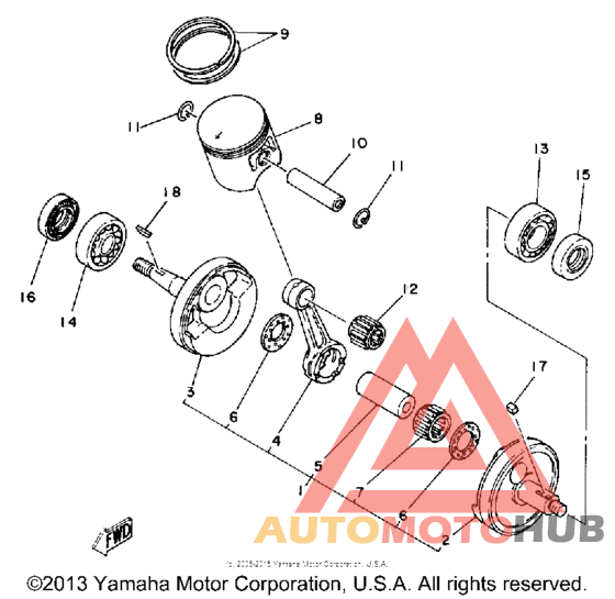 Коленвал,поршни