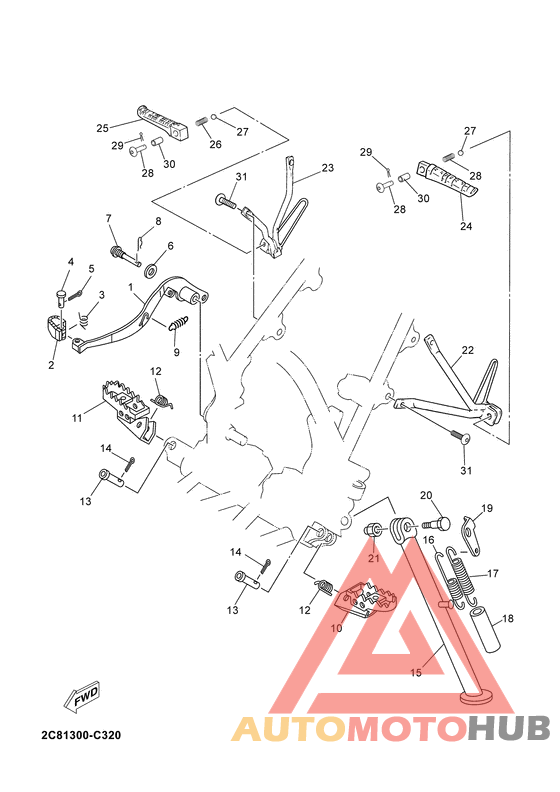 Support & repose pied