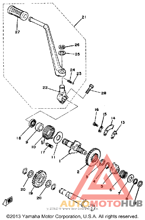 Kick starter alternate parts
