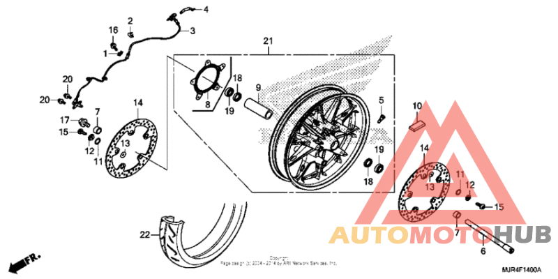 Переднее колесо