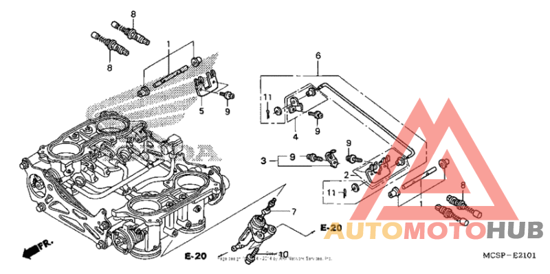 Throttle body (component parts)