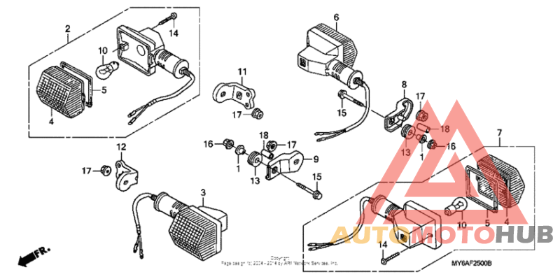 Front & rear turn signal