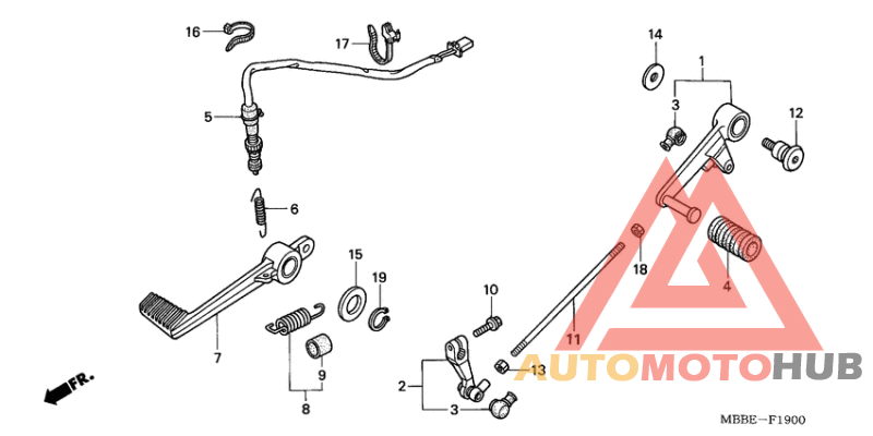 Brake pedal assy