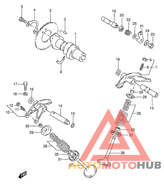 Распределительный вал-клапаны
