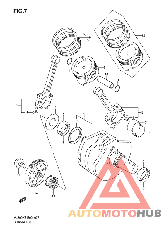 Вал коленчатый