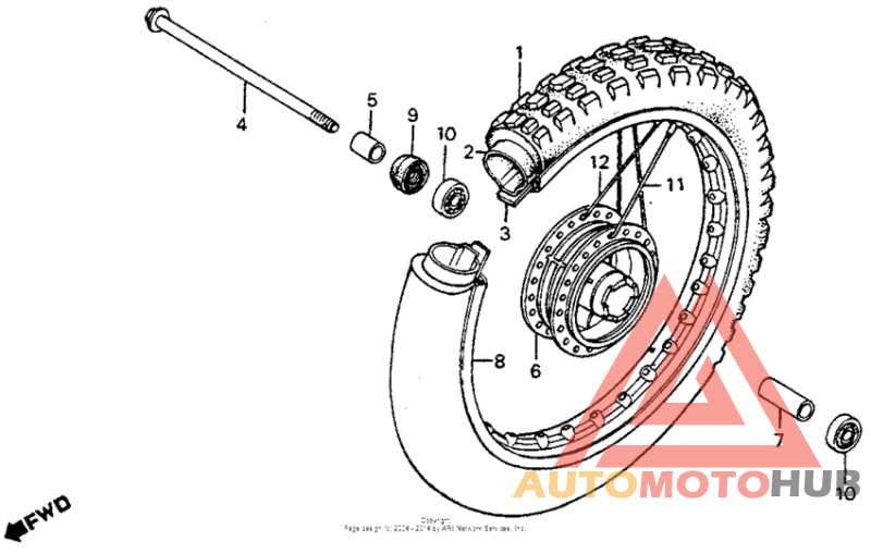 Переднее колесо