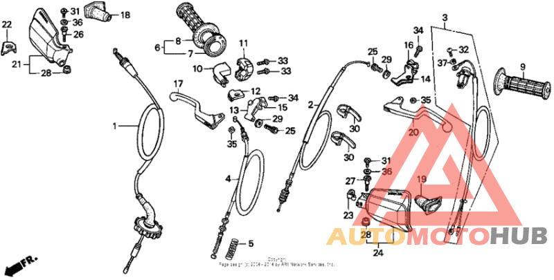 Handle switch + cables