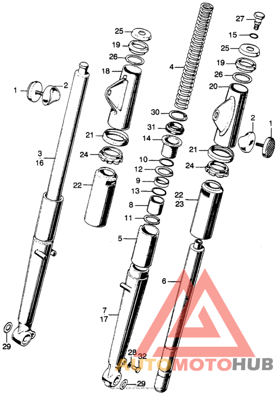 Cb175 front fork k4-k6