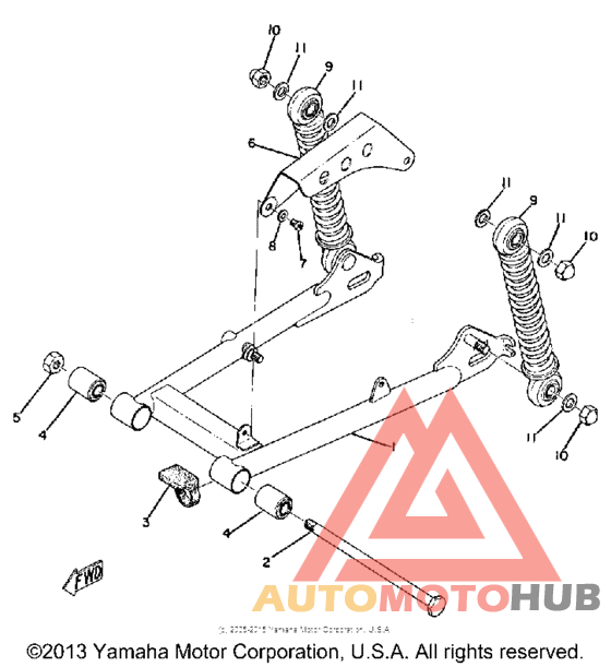 Rear arm - rear cushion