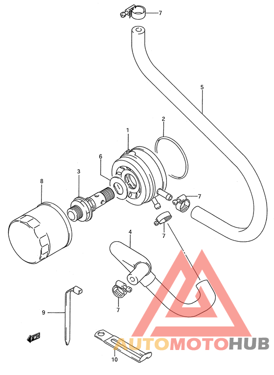 Oil cooler - oil filter
