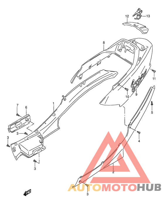 Обтекатель задний