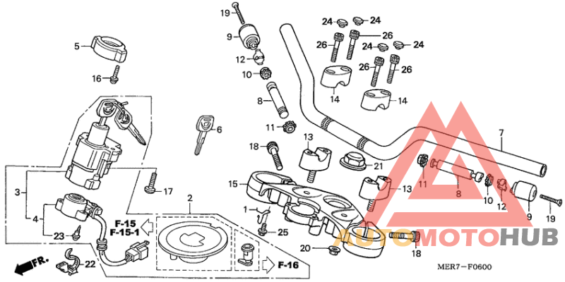 Handle pipe/top bridge