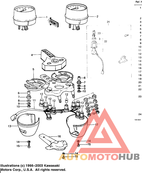 Meters/ignition switch