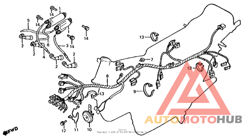 Wire harness + ignition coil