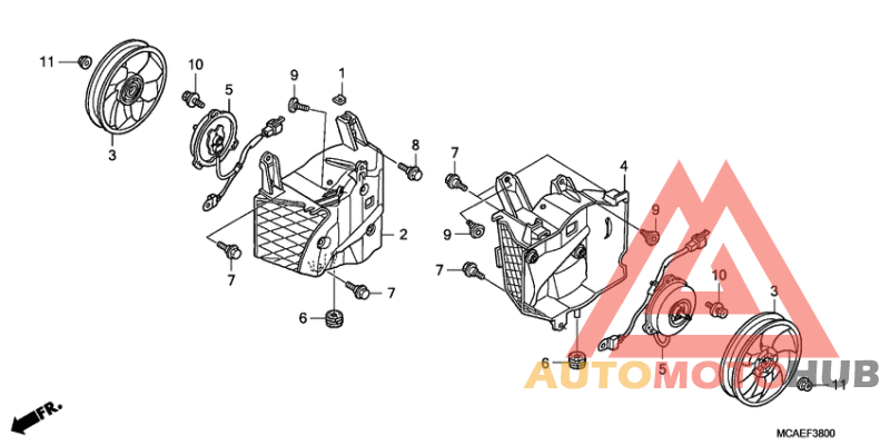 Вентилятор охлаждения