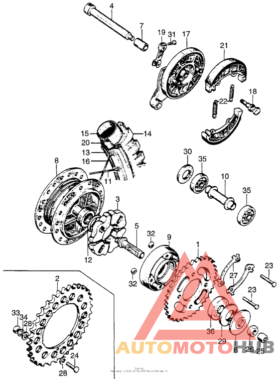 Переднее колесо