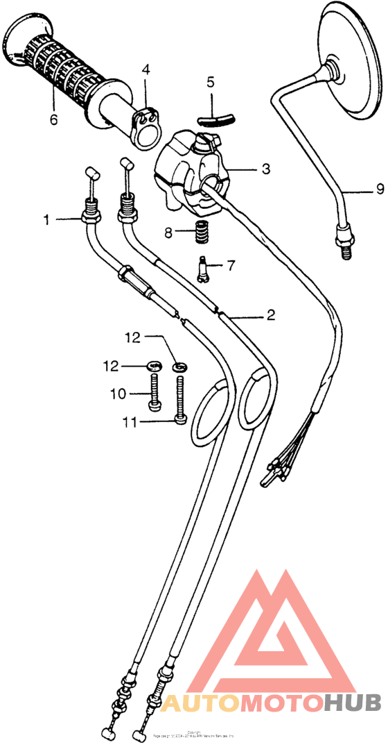 Right handle switch + cable i
