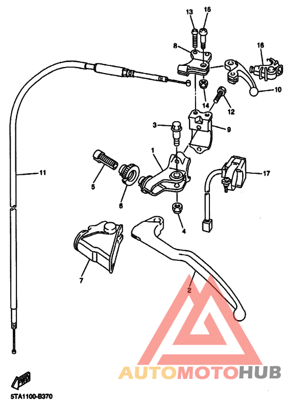 Handle switch. lever