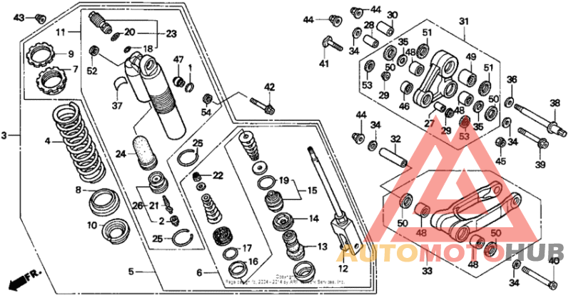 Rear shock absorber 97
