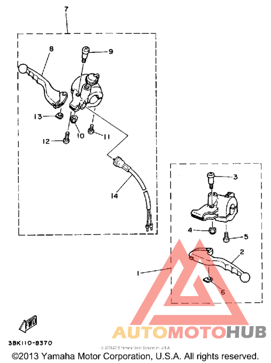Handle switch - lever