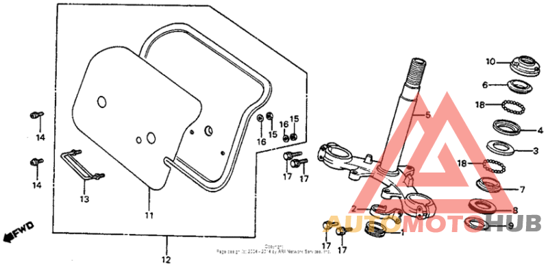 Steering stem 82