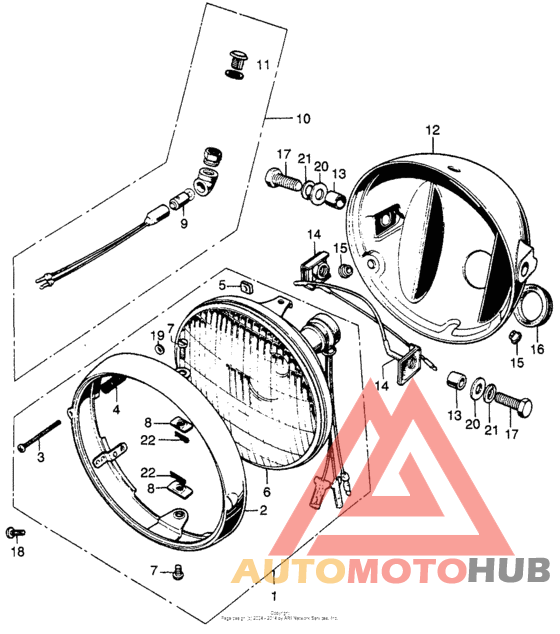Cl headlight + headlight case k7