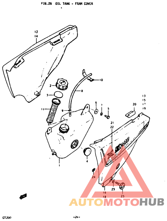 Oil tank - fram cover