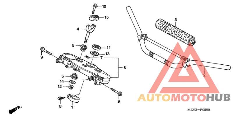 Handle pipe/top bridge