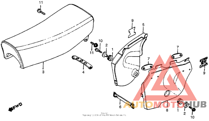 Seat + side cover 78-79