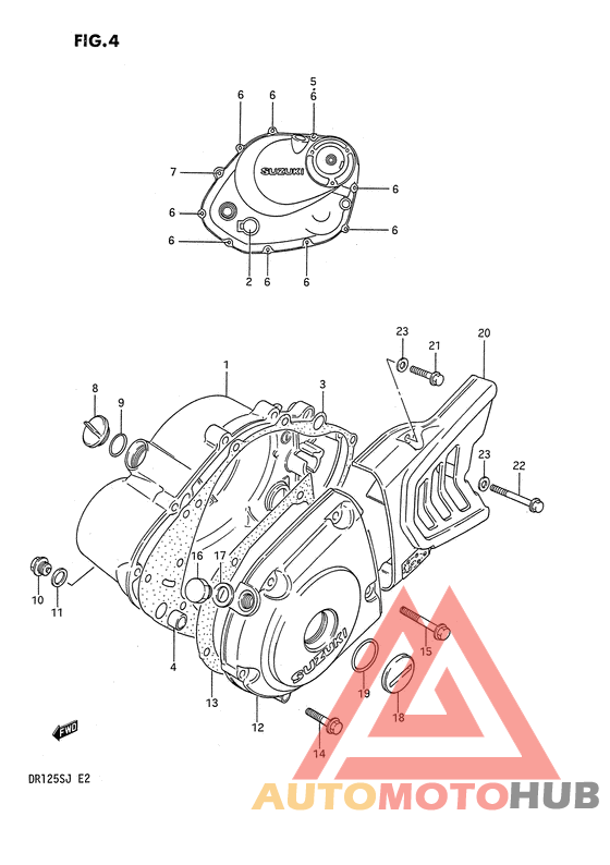 Crankcase cover ass`y  (v